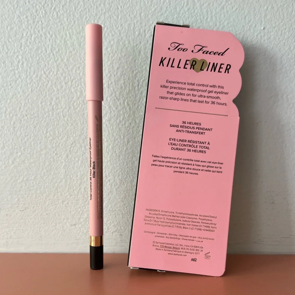 Too Faced Killer Liner 36 Hour Waterproof Gel Eyeliner Pencil - Black